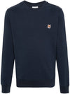 Fox Head Patch Regular Sweatshirt Midnight Blue - MAISON KITSUNE - BALAAN 4