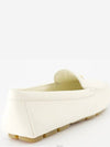 Triangle Logo Driving Shoes Ivory - PRADA - BALAAN 5