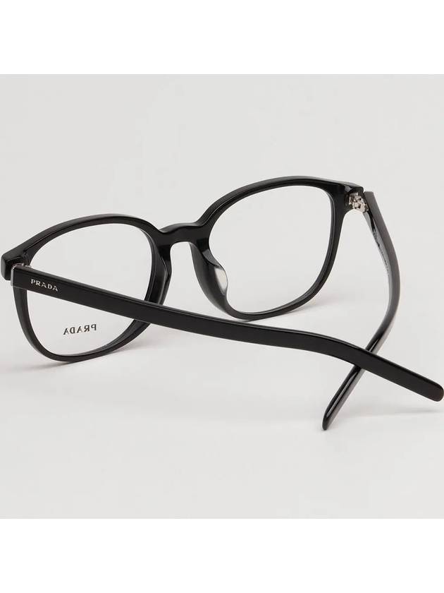 Eyewear Logo Round Eyeglasses Black - PRADA - BALAAN 6