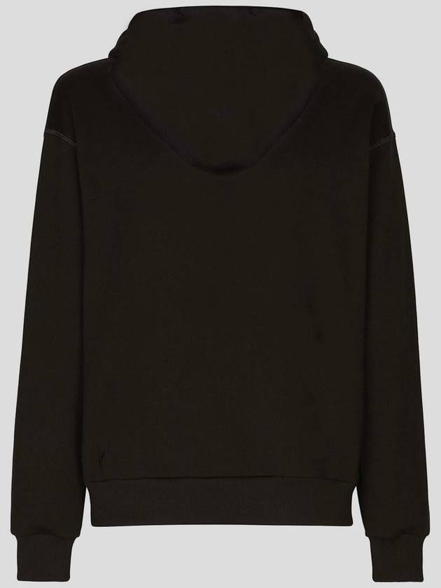 Logo Patch Cotton Classic Hood Black - DOLCE&GABBANA - BALAAN 3