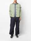 Men's Wappen Patch Long Sleeve Shirt Green - STONE ISLAND - BALAAN 4