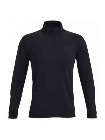 Men's Playoff Half Zip Long Sleeve T-Shirt Black - UNDER ARMOUR - BALAAN 2