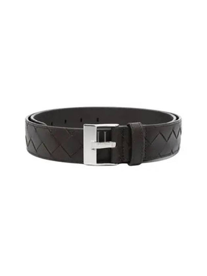 Watch Buckle Leather Belt Black - BOTTEGA VENETA - BALAAN 2