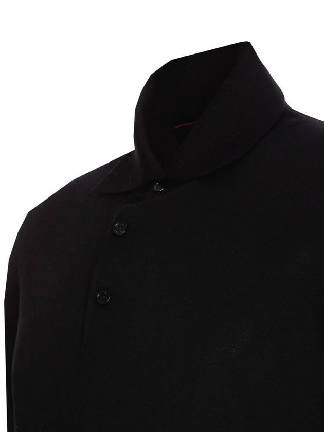 Classic Knit PK Shirt Black - BRUNELLO CUCINELLI - BALAAN 4