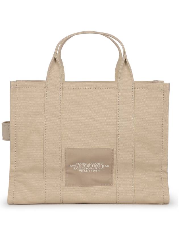 Logo Medium Canvas Tote Bag Beige - MARC JACOBS - BALAAN 4