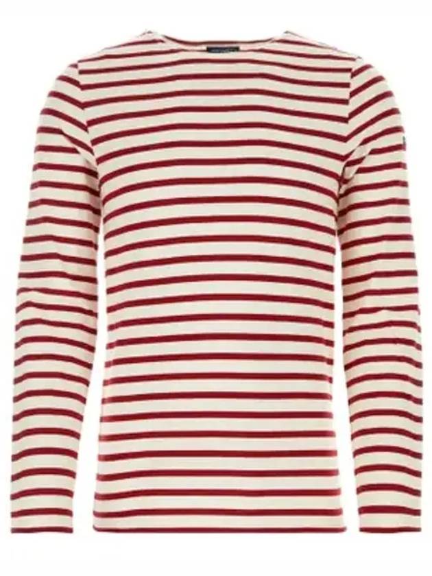 Minquiers Modern Stripe Long Sleeve T-Shirt Ecru Persan - SAINT JAMES - BALAAN 2