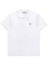 Fox Head Patch Cotton Polo Shirt White - MAISON KITSUNE - BALAAN 2