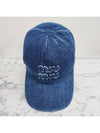 Logo Denim Ball Cap Navy - MIU MIU - BALAAN 8