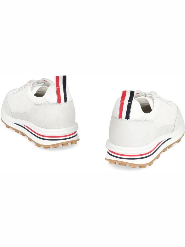 Fine Kid Suede Tech Runner White - THOM BROWNE - BALAAN 5