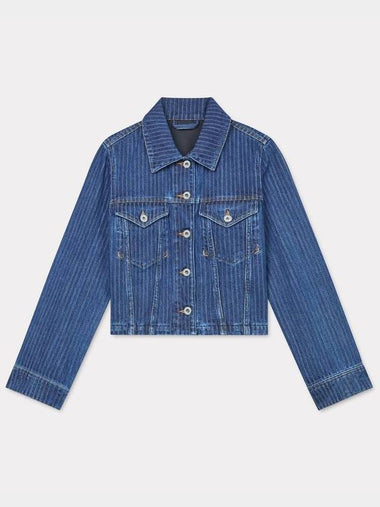 Striped Trucker Jacket FE6 2DV245 6F2 DD - KENZO - BALAAN 1