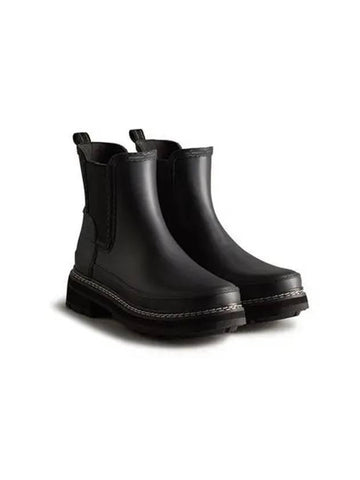 Refined Chelsea Stitch Rain Boots Black WFS2100RMABLK - HUNTER - BALAAN 1