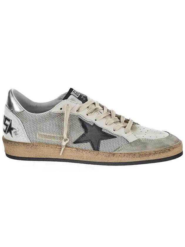 Ball Star Suede Star Laminate Low Top Sneakers Grey - GOLDEN GOOSE - BALAAN 2