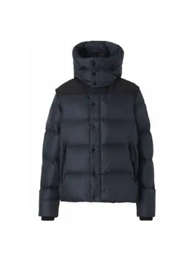 Detachable Sleeve Hooded Padding Navy - BURBERRY - BALAAN 2