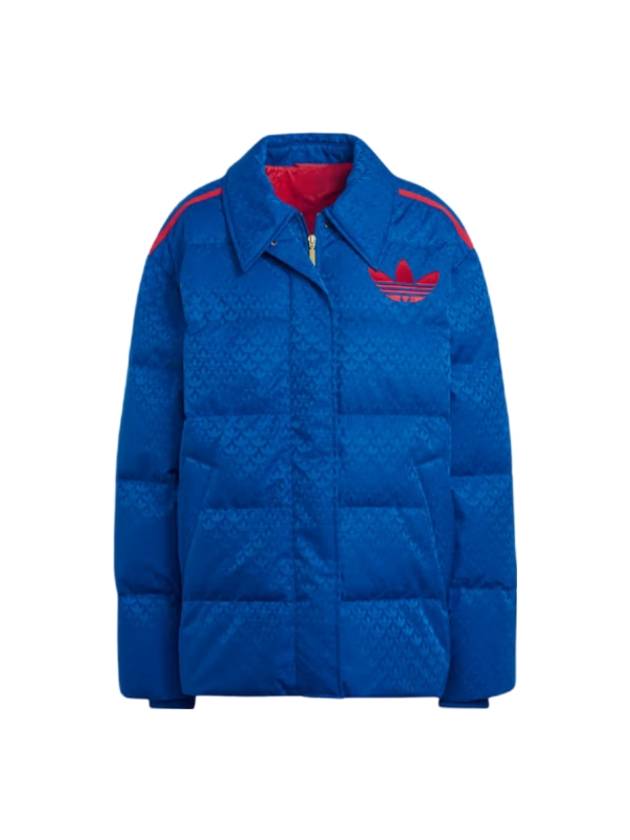 Originals Adicolor Heritage Now Monogram Puffer Jacket Royal Blue - ADIDAS ORIGINALS - BALAAN 1