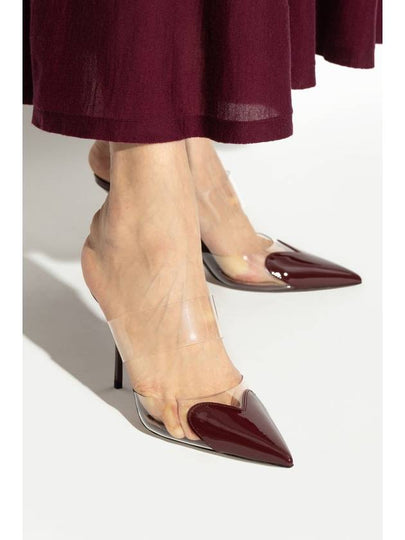 Alaïa Heeled Mules, Women's, Burgundy - ALAIA - BALAAN 2