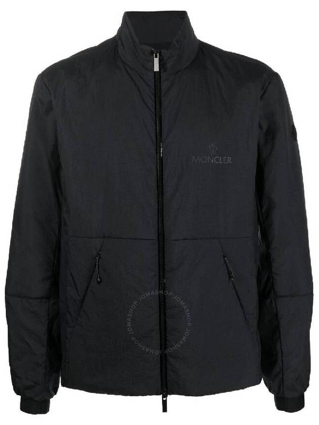 Men Faret Crinkle Zip Up Jacket Black - MONCLER - BALAAN 2