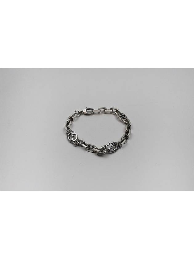 Interlocking Chain Bracelet Sterling Silver No 16 620798 - GUCCI - BALAAN 1