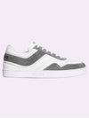 Trainer Suede Calfskin Lace-Up Low Top Sneakers Grey - CELINE - BALAAN 5