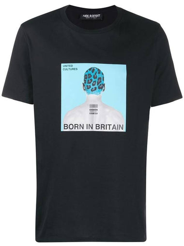 BORN IN BRITAIN T-SHIRT - NEIL BARRETT - BALAAN 1