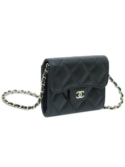 Used 1 time almost new Classic Caviar Card Chain Bag No 31 AP0238 Cross - CHANEL - BALAAN 2