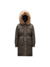 Ban Fur Hooded Padded Parka Green - MONCLER - BALAAN 1