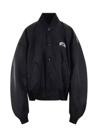 New York Embroidery Bomber Jacket Black - BALENCIAGA - BALAAN 2