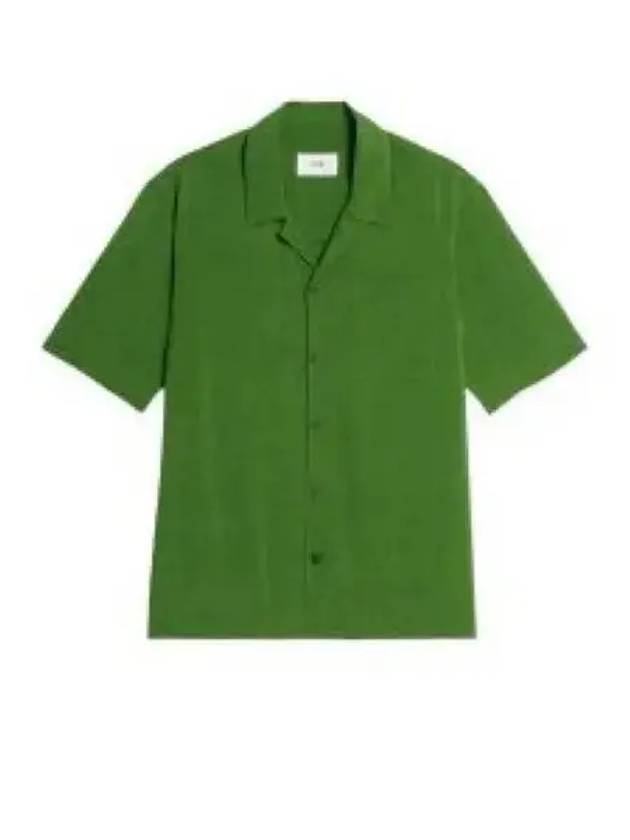 Camp Collar Short Sleeve Shirt Green - AMI - BALAAN 2