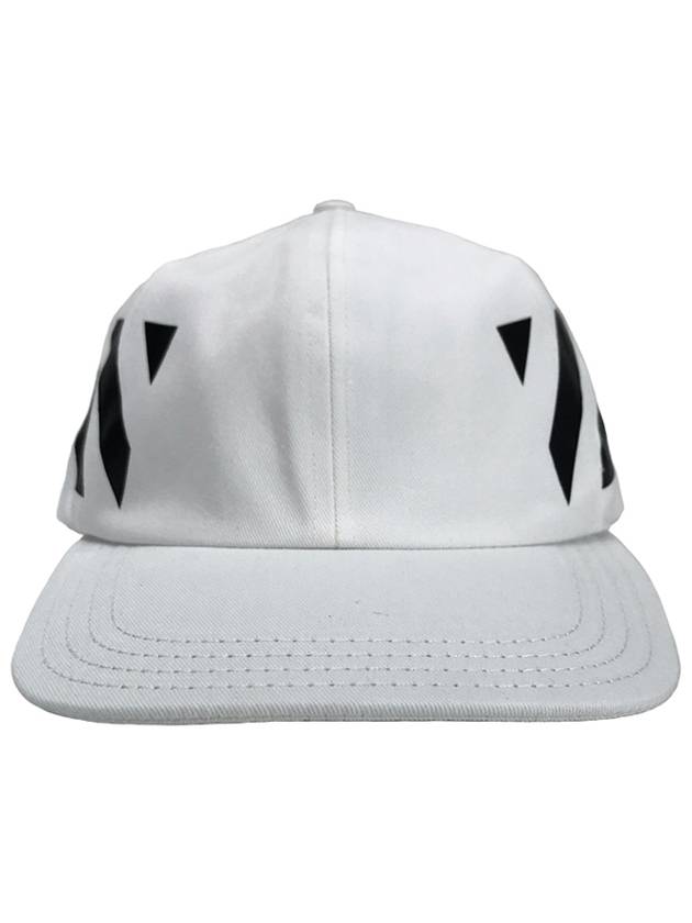 Logo Daigonal Ball Cap White - OFF WHITE - BALAAN 2