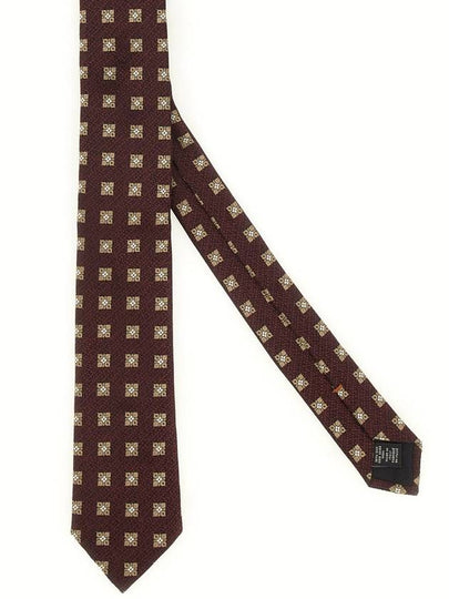 SILK JACQUARD TIE - ERMENEGILDO ZEGNA - BALAAN 2