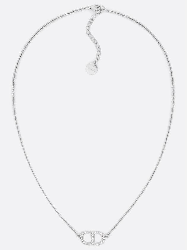 Petit CD Crystal Necklace Silver - DIOR - BALAAN 2