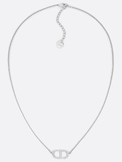 Petit CD Crystal Necklace Silver - DIOR - BALAAN 2