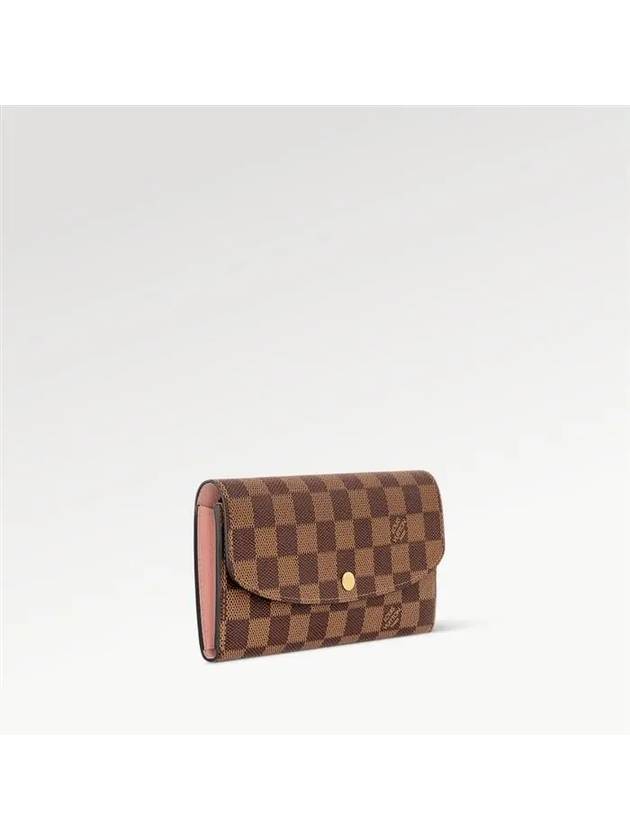 Emilie Wallet Damier Ebene Rose Ballerine Pink - LOUIS VUITTON - BALAAN 3