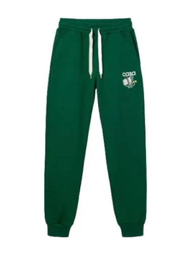 Equipment Sportif Printed Sweatpants Evergreen - CASABLANCA - BALAAN 1