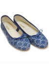 Triomphe Stamped Denim Flat Blue - CELINE - BALAAN 2