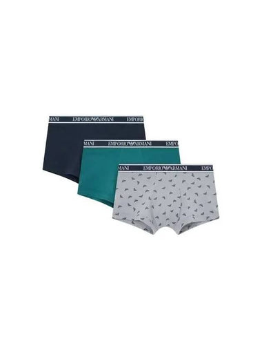 UNDERWEAR AVAILABLE MEN S TRIM LOGO BAND COTTON DROSE 3PACK MULTI - EMPORIO ARMANI - BALAAN 1