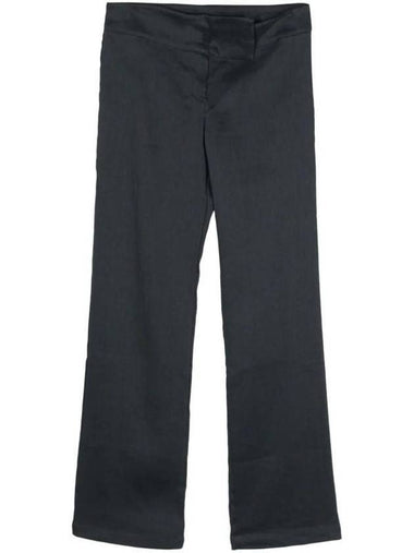 Dip Asymmetric Waistband Straight Pants Dark Grey - PALOMA WOOL - BALAAN 1