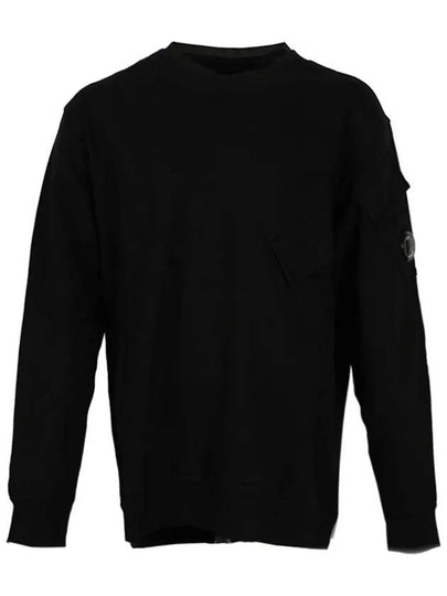 Men's Diagonal Wappen Sweatshirt Black - CP COMPANY - BALAAN 2