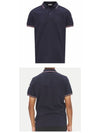 Logo Patch Short Sleeve Polo Shirt Navy - MONCLER - BALAAN 5