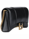 Hourglass Chain Mini Calfskin Cross Bag Black - BALENCIAGA - BALAAN 5