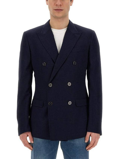 Virgin Wool Double Breasted Blazer G2NW1TFM2GU - DOLCE&GABBANA - BALAAN 2