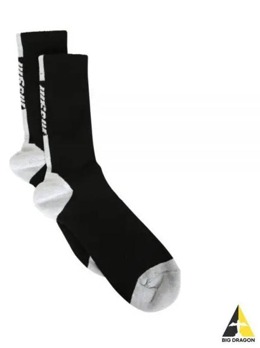 Active Logo Socks Black - MSGM - BALAAN 2