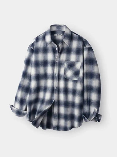 Ray check shirt navy - INDUST - BALAAN 1