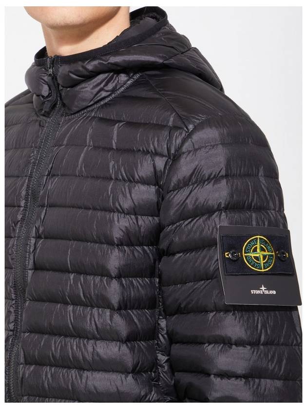 Loom Woven Chambers R-Nylon Down-TC Packable Jacket Black - STONE ISLAND - BALAAN 5