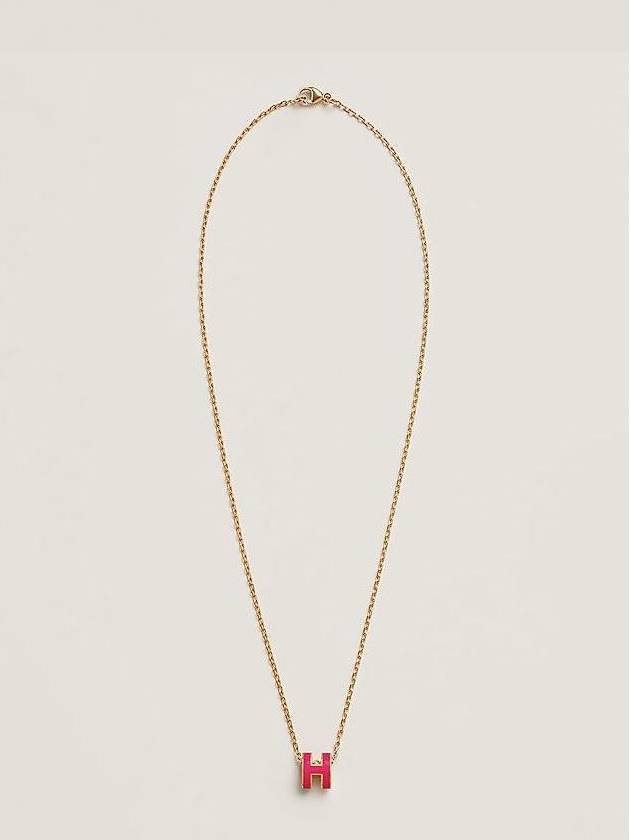 Mini Pop H Pendant Necklace Gold Rose Mexico - HERMES - BALAAN 4