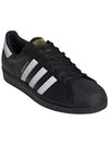 Men's Superstar Low Top Sneakers Core All Black - ADIDAS - BALAAN 3