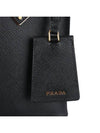 Panier Saffiano Leather Small Tote Bag Black - PRADA - BALAAN 10