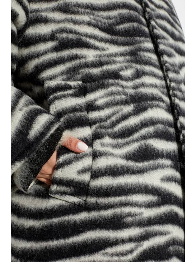 Marc Jacobs Coat With Animal Print, Women's, Grey - MARC JACOBS - BALAAN 5