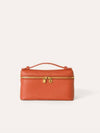 Extra Pocket Mini Calfskin Pouch Bag Coral Fiction - LORO PIANA - BALAAN 1