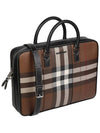 Check Briefcase Dark Birch Brown - BURBERRY - BALAAN 4