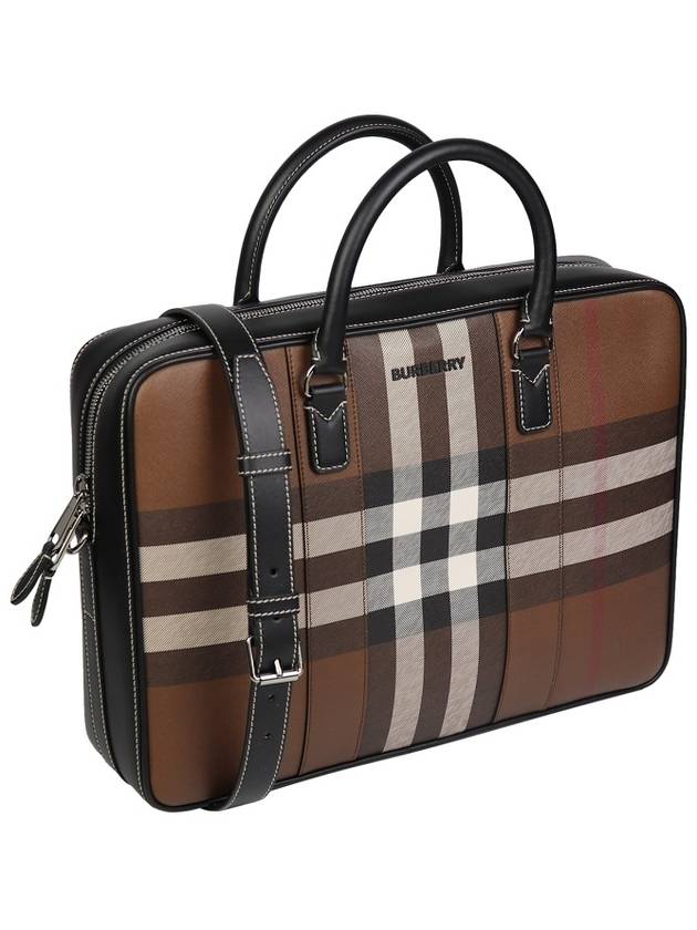 Check Briefcase Dark Birch Brown - BURBERRY - BALAAN 4